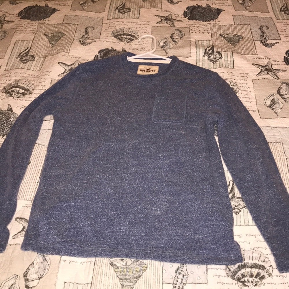 Hollister Long Sleeve Tee Blue Small